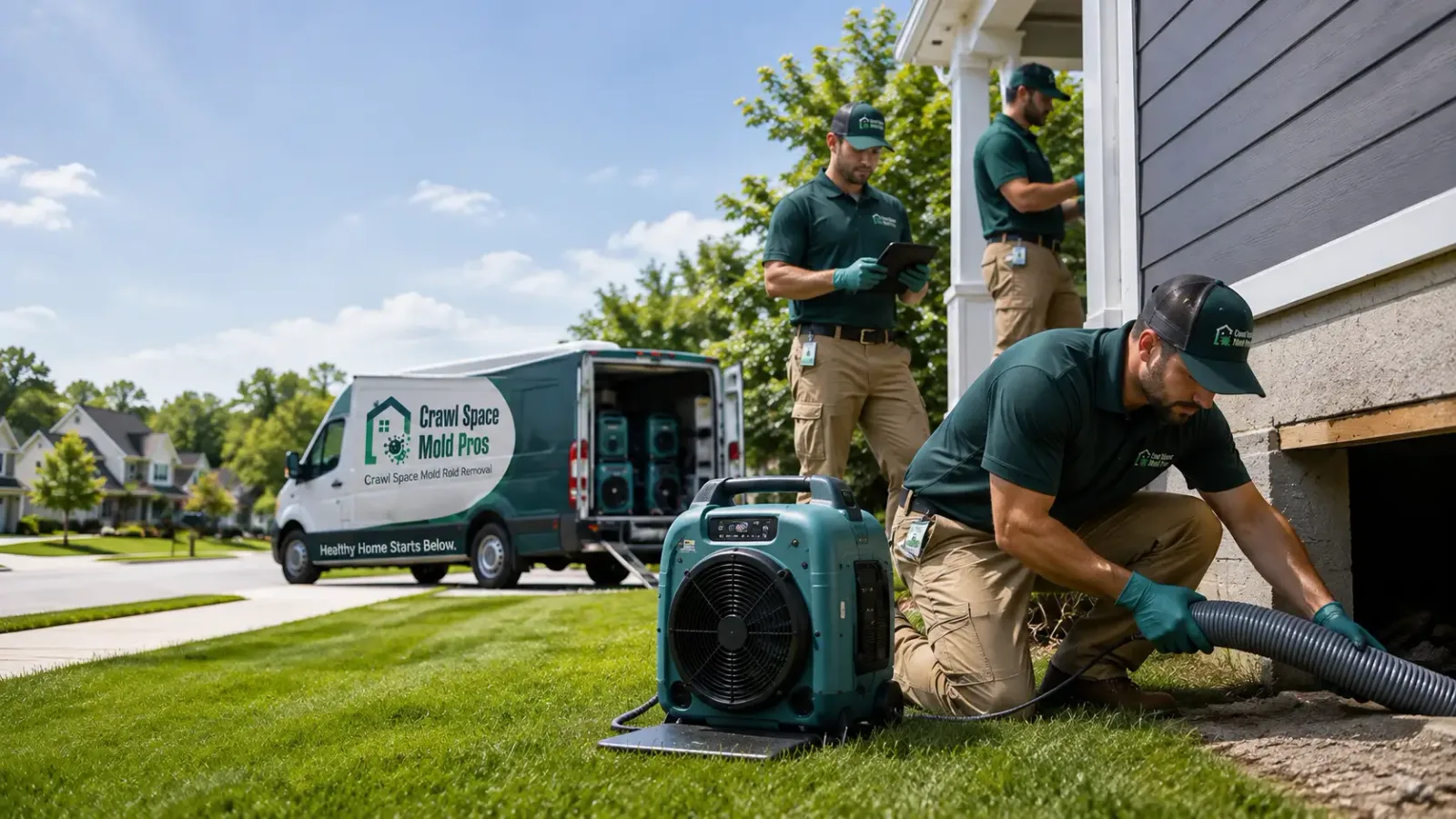 Crawl Space Mold Removal in Brookline, NH